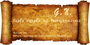 Gyöngyösi Narcisszusz névjegykártya